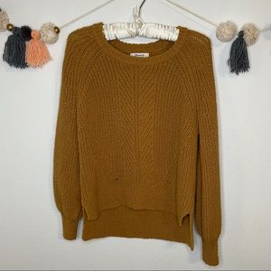 Madewell Balloon Sleeve Pullover Sweater in Egyptian Gold
